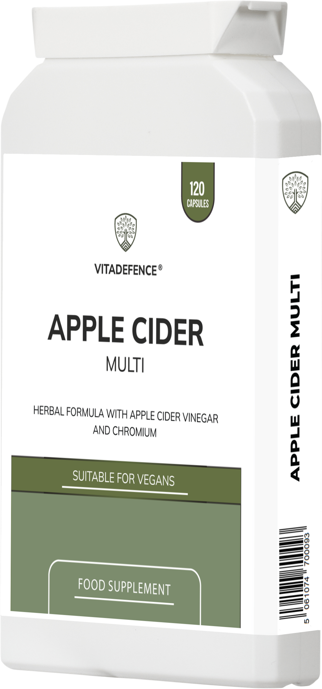 Apple Cider Multi | With Chromium, Turmeric & Botanicals – 120 Vegan Capsules
