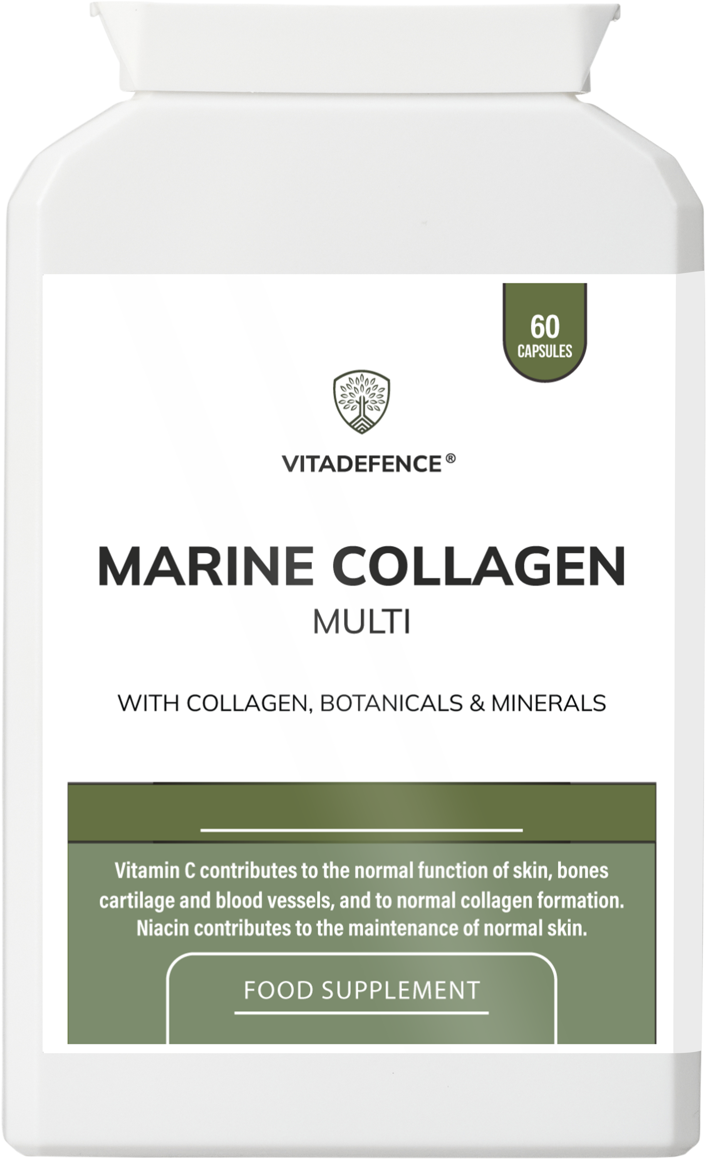 Marine Collagen Multi | With Vitamin C, Zinc & Biotin – 60 Capsules