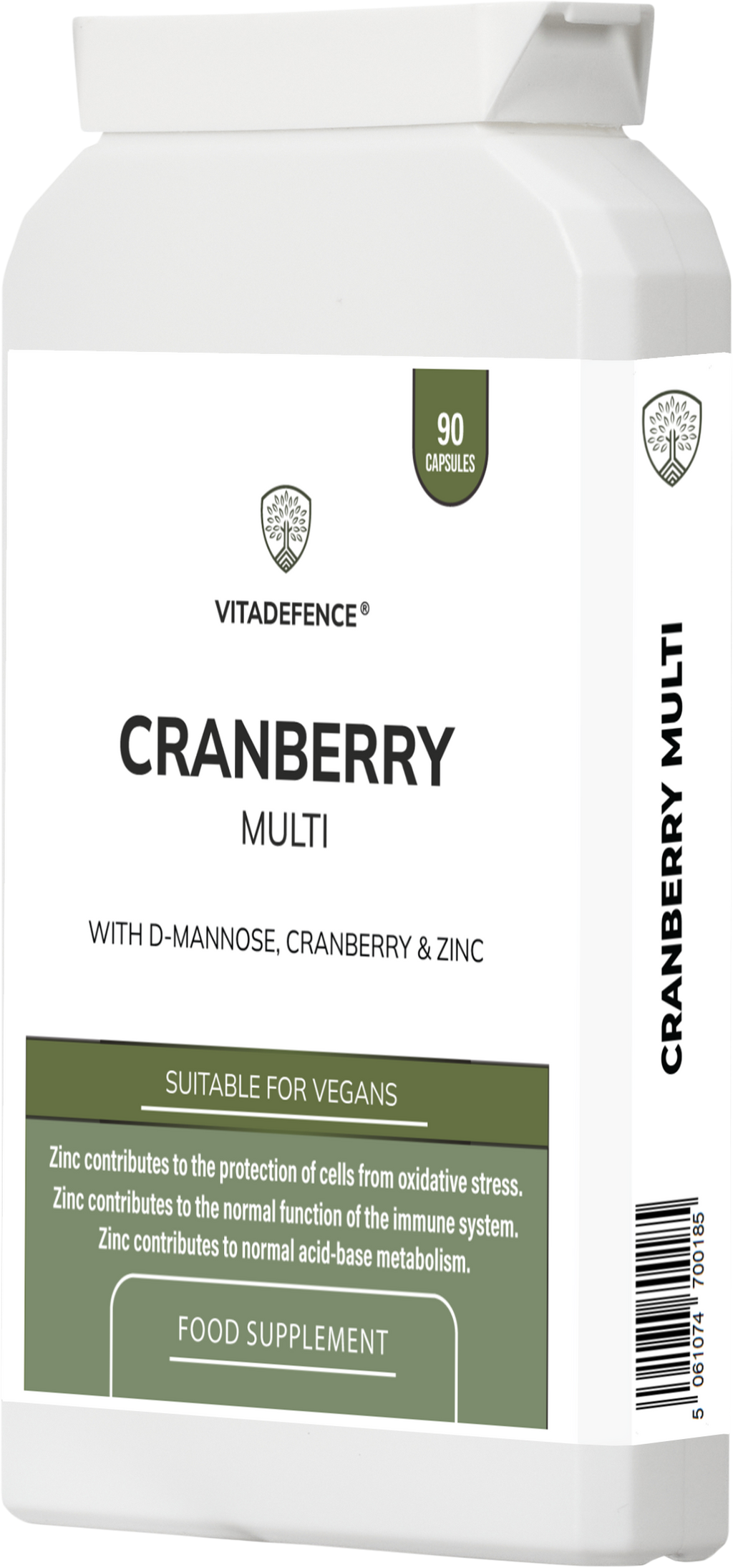 Cranberry Multi | With D-Mannose, Zinc & Botanicals – 90 Vegan Capsules