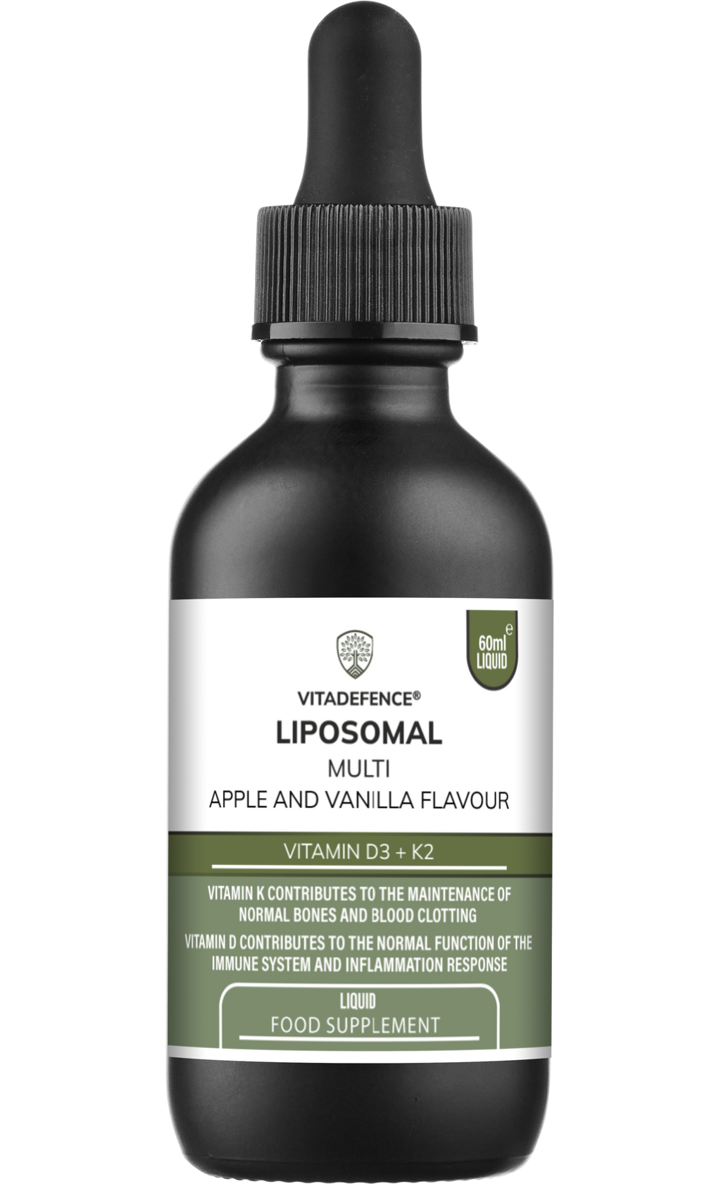 Liposomal Vitamin D3 & K2 – Apple & Vanilla Flavour