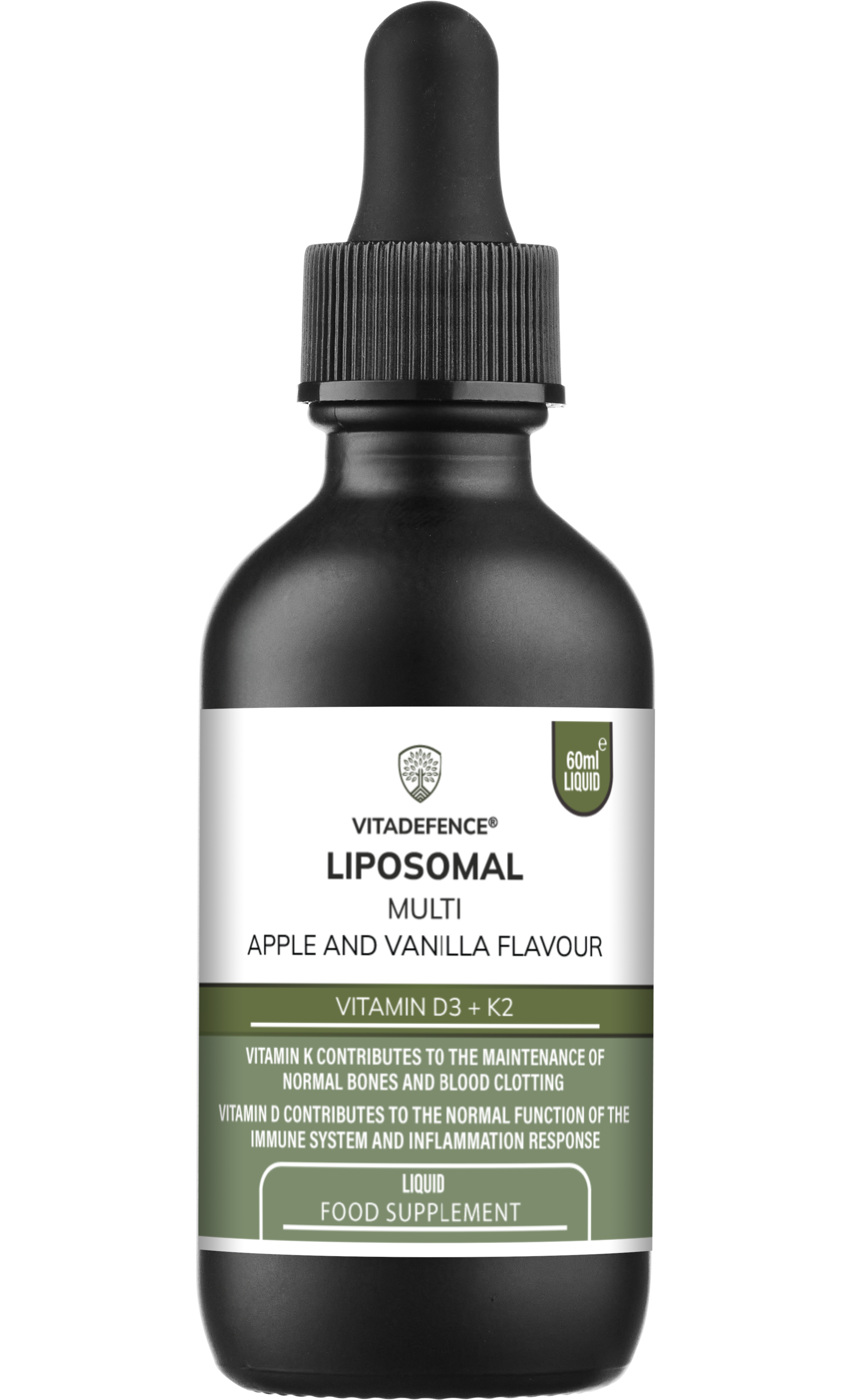 Liposomal Vitamin D3 & K2 – Apple & Vanilla Flavour