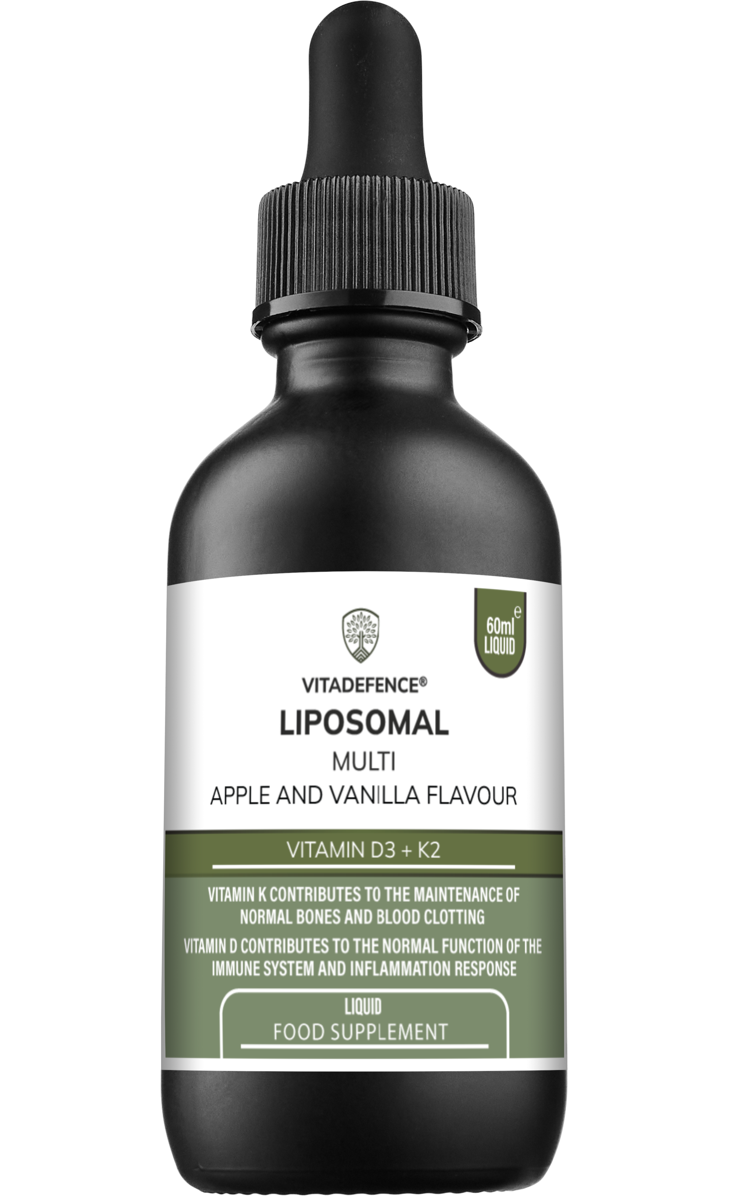 Liposomal Vitamin D3 & K2 – Apple & Vanilla Flavour