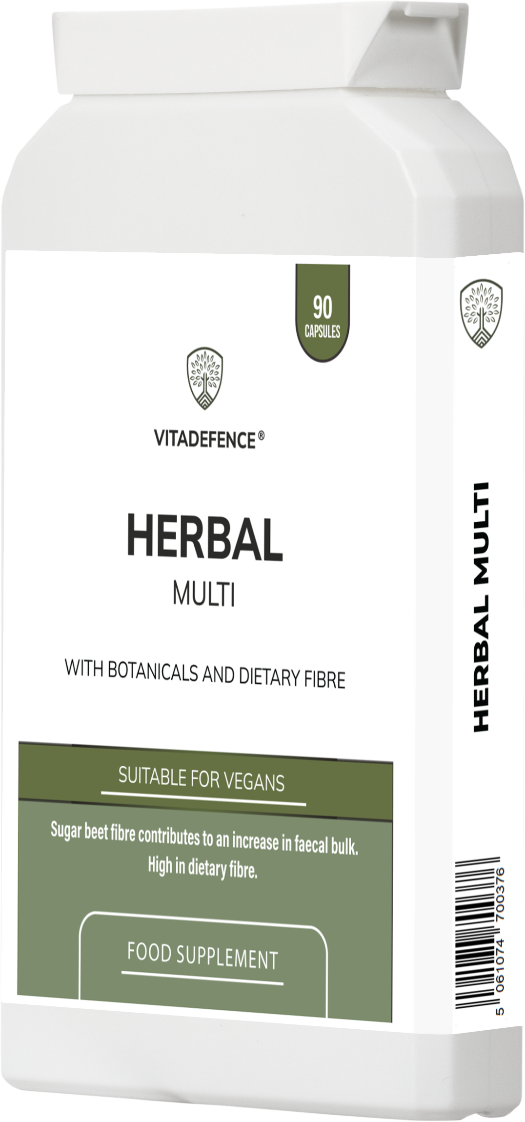 Herbal Multi – Sugar Beet Fibre & Botanical Blend – 90 Vegan Capsules