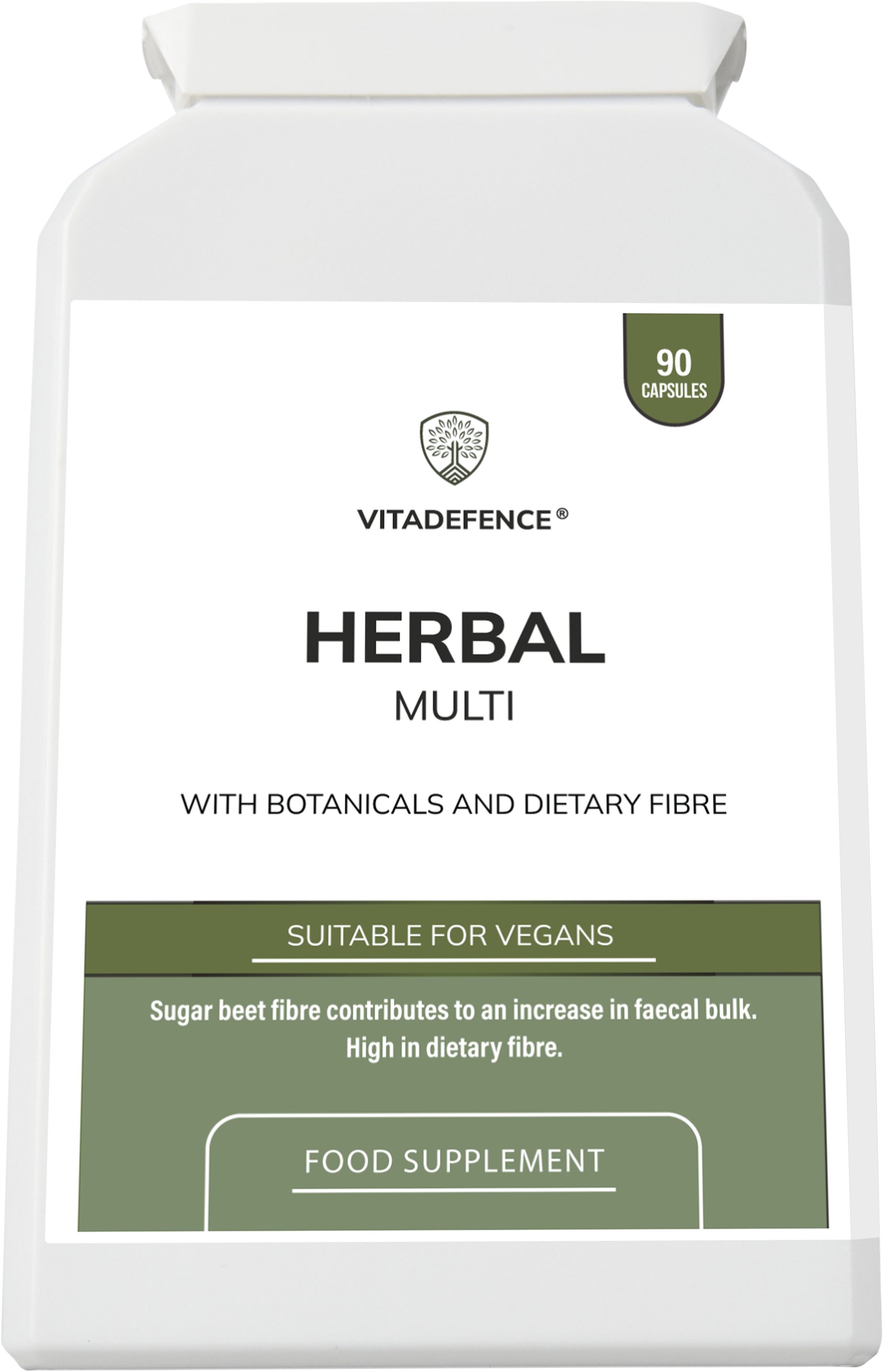 Herbal Multi – Sugar Beet Fibre & Botanical Blend – 90 Vegan Capsules