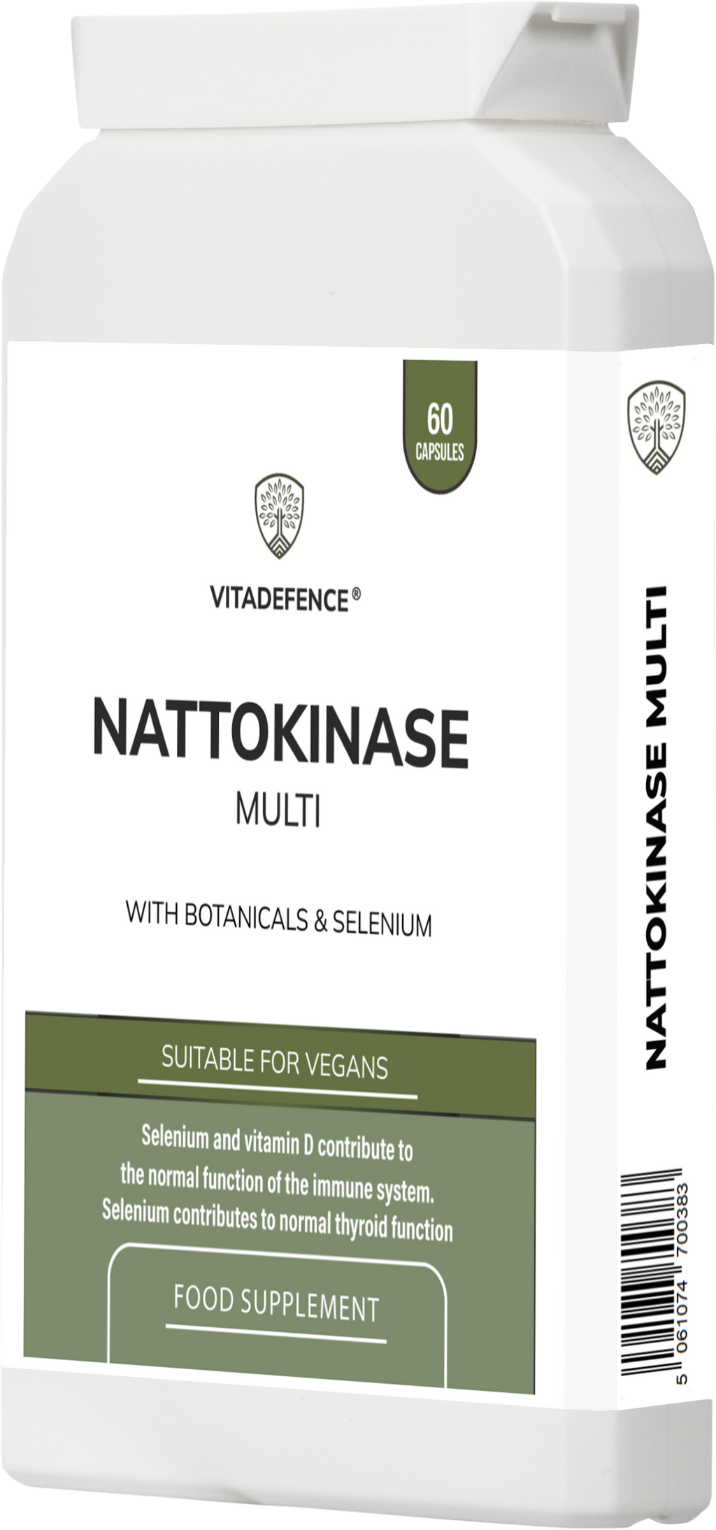 Nattokinase Multi | With Vitamin D3, Selenium & Botanicals – 60 Capsules