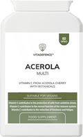 Vitamin C Capsules | Food-Based Acerola Vitamin C – 60 Vegan Capsules