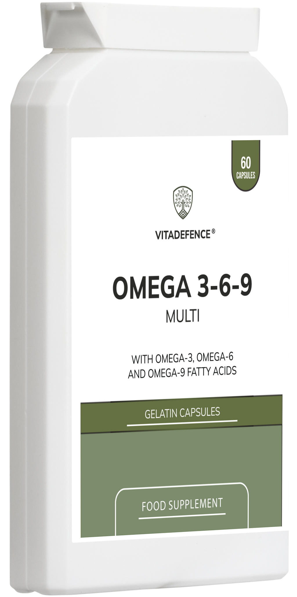 Omega 3-6-9 Multi | With Fish Oil, Flaxseed, Sunflower Oil & Vitamin E – 60 Gelatin Capsules