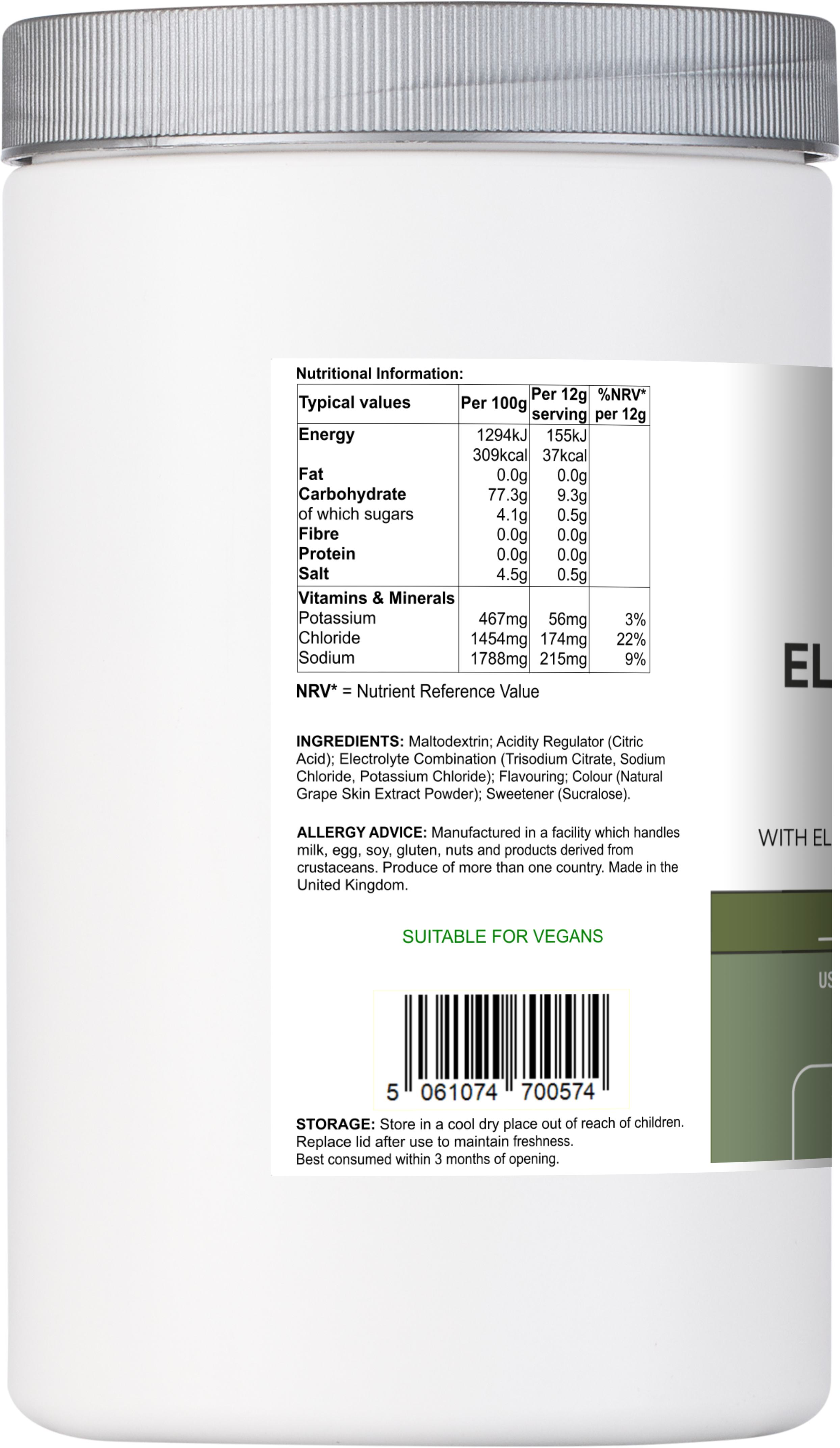 Electrolyte Multi | Berry Flavour Hydration Powder with Electrolytes & Minerals – 540 g