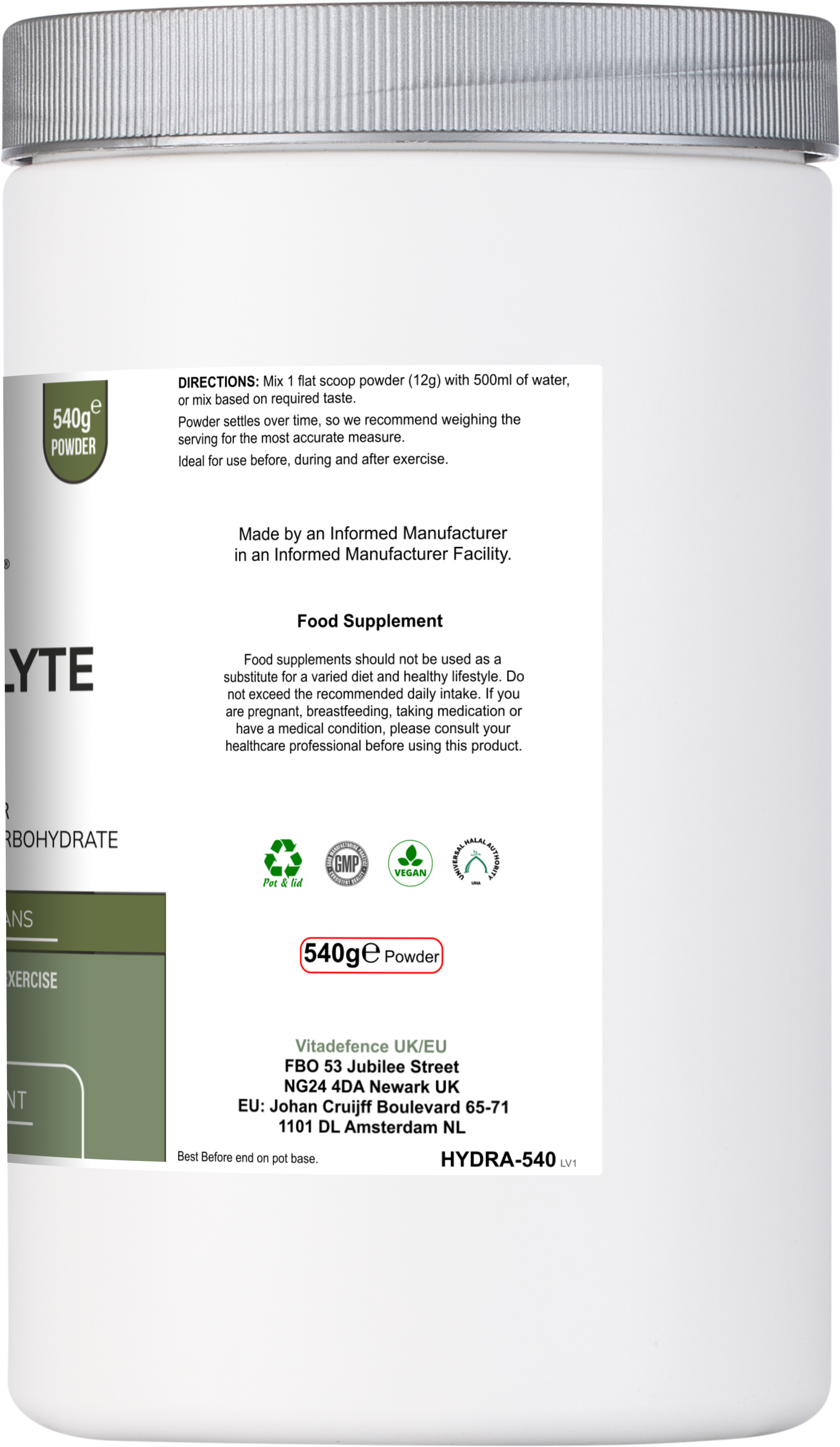 Electrolyte Multi | Berry Flavour Hydration Powder with Electrolytes & Minerals – 540 g