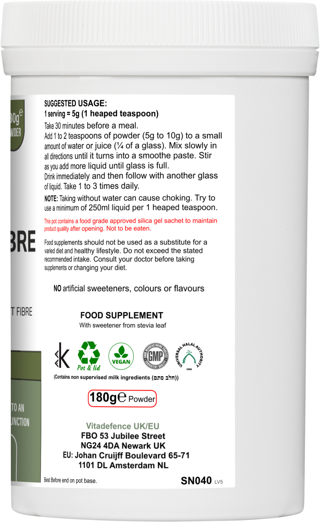 Botanical Fibre Multi | Fibre & Plant Blend with Glucomannan & Live Cultures – 300 g